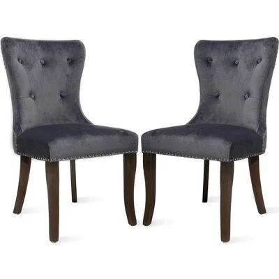 Tufted Linen Upholstered Wingback Parsons Chair Trustiwood Color: Gray