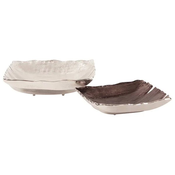 Howard Elliott Square Smoky Bronze Aluminum Bowl - Small - 51314