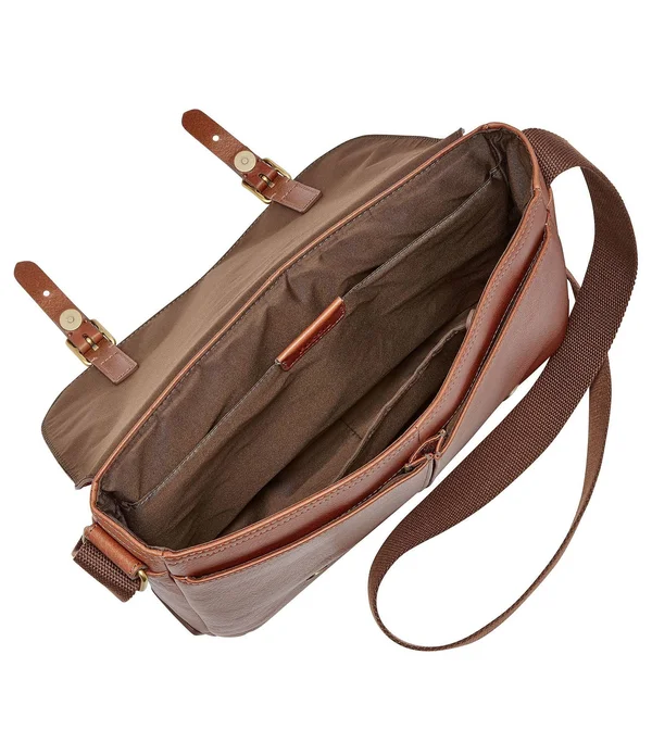Fossil Buckner EW City Messenger Bag - Cognac