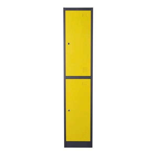 Diamond Sofa 2-Door Metal Storage Locker Cabinet with Key Lock Entry