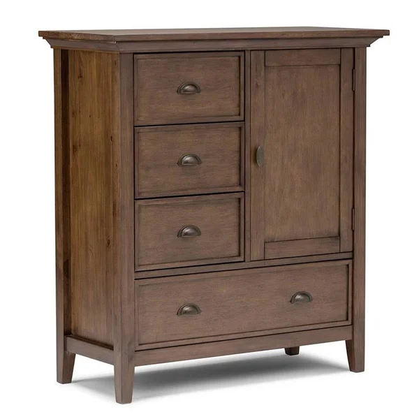 Atlin Designs Accent Chest in Rustic Natural Aged Brown - AD-1598084