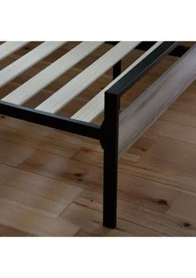 Dream Collection Platform Bed Frame, Full - Gray Brown