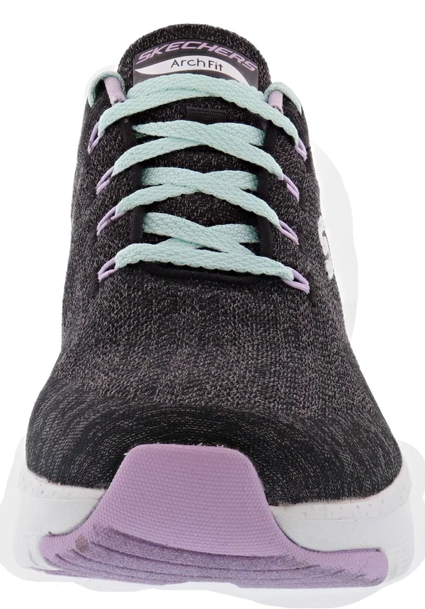 Women's Skechers Arch Fit Comfy Wave Sneaker - Size: 6.5, Black