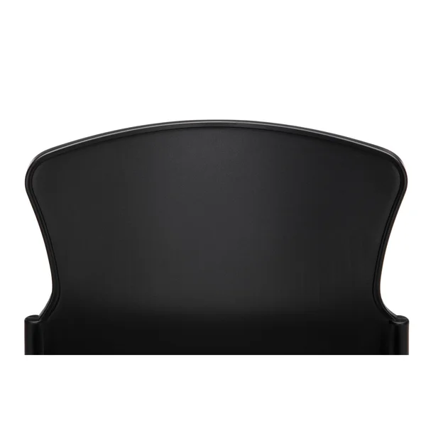 OFM Multi-Use Stack Chair with Plastic SEAT - BACK, Black