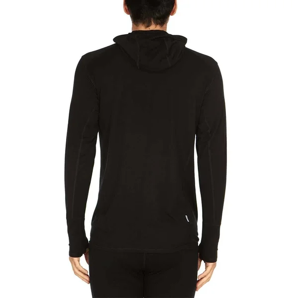 Minus33 Merino Wool Clothing Woolverino Men's Micro 1/4 Zip Hoodie Ash Gray - M