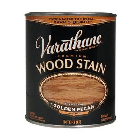 Varathane 211710H Golden Pecan Premium Oil Interior Wood Stain Quart