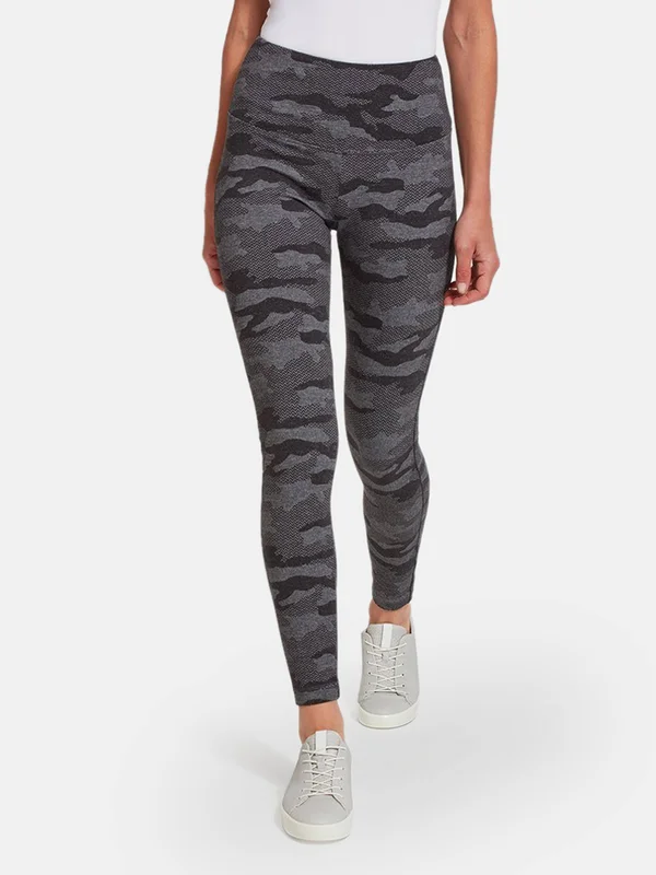Lysse Cotton Jacquard Legging Dark Heather Grey Size S Womens