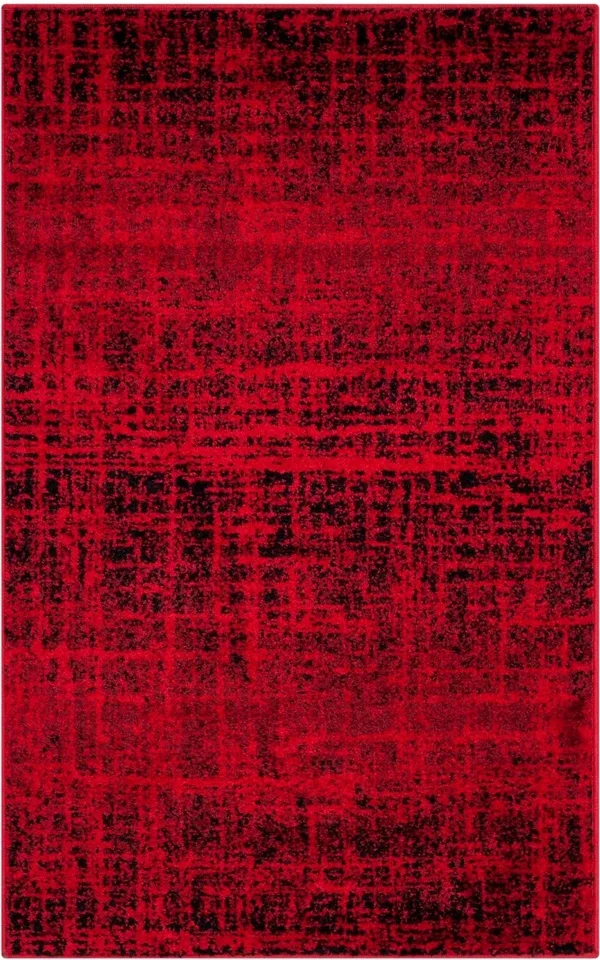 Safavieh 2&-6x22 x 16& Adirondack ADR116F Red, Black Rug