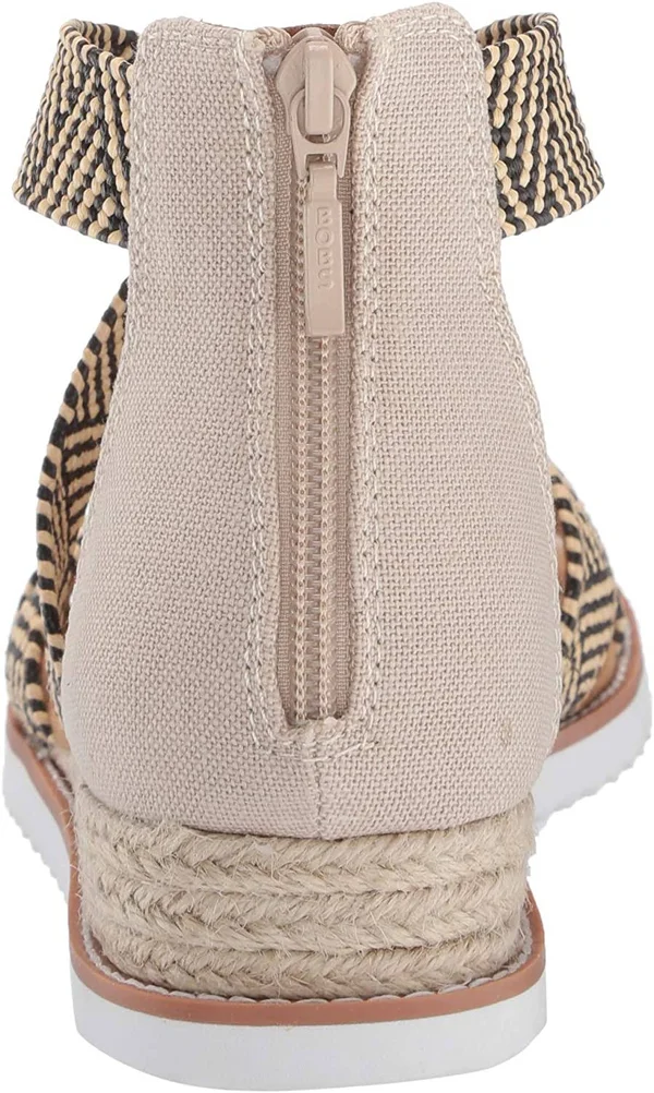 Skechers Women's Bobs Desert Kiss - Summer Sun Sandals - Natural, Black, 7.0
