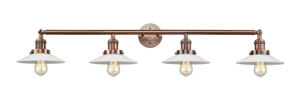 Innovations 215-ac-g1 Antique Copper Halophane 4 Light Bath Vanity Light