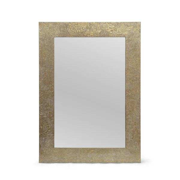 Best Selling Home Decor Charmaine 27.5-in L x 19.5-in W Antique Brass Framed Wall Mirror, 311820