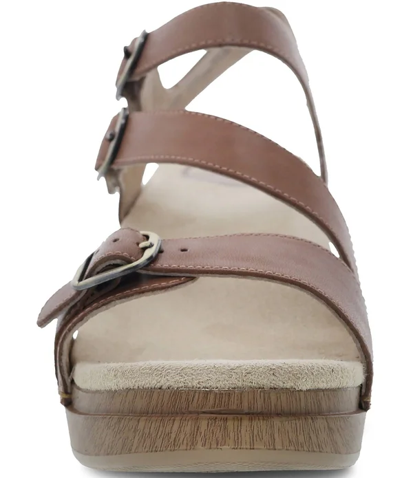 Dansko Women's Sacha Sandal Tan Burnished 41
