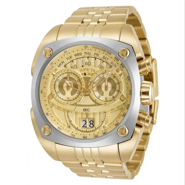 Invicta Reserve Chronograph Quartz Gold Dial Men's Watch 32072