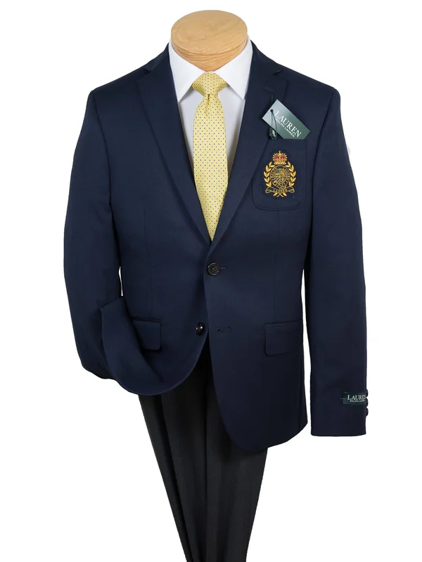 Lauren Ralph Lauren Big Boys Logo Blazer - Navy