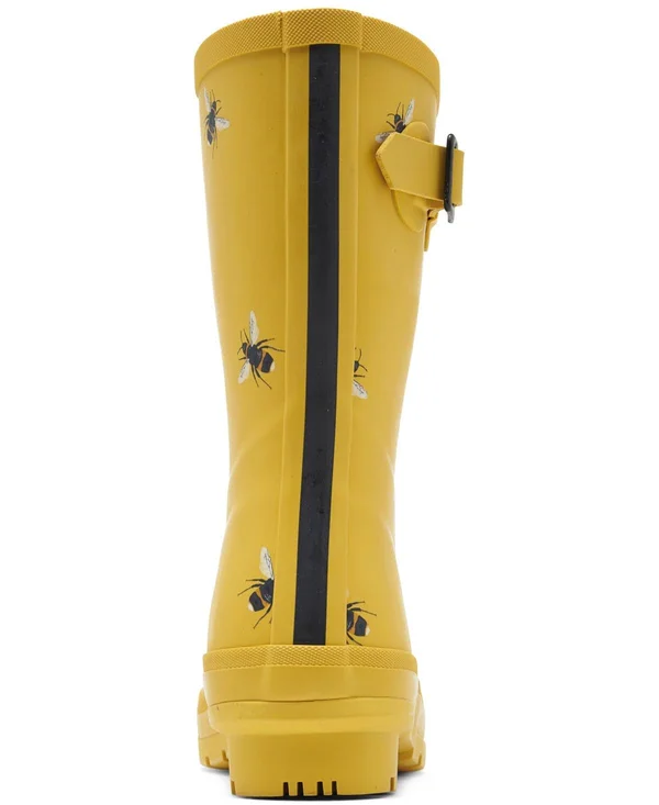 Joules Women's Molly Welly Mid Height Rain Boots from Finish Line 11163320 - 5, Gold Botanical