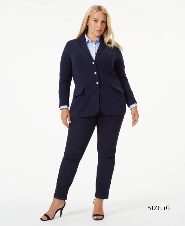 Lauren Ralph Lauren Sweater Blazer - Black Xs