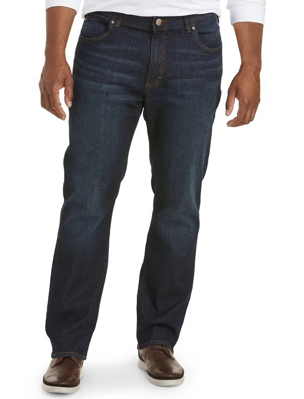 Lee Mens Big & Tall Extreme Motion Straight Fit Tapered Leg Jeans, Men's, Size: 54x30