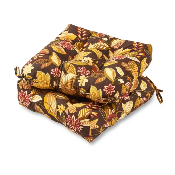 Greendale Home Fashions 20-inch Outdoor Chair Cushion (Set of 2) Timberland Floral