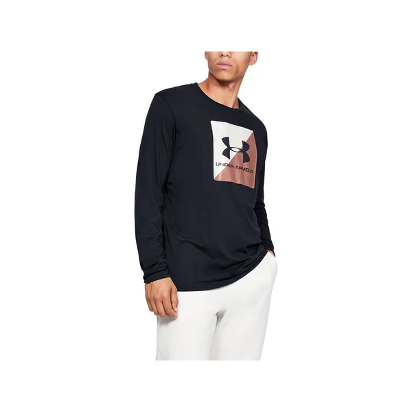 Under Armour Men's Boxed Sportstyle Half Long Sleeve - Black - MD