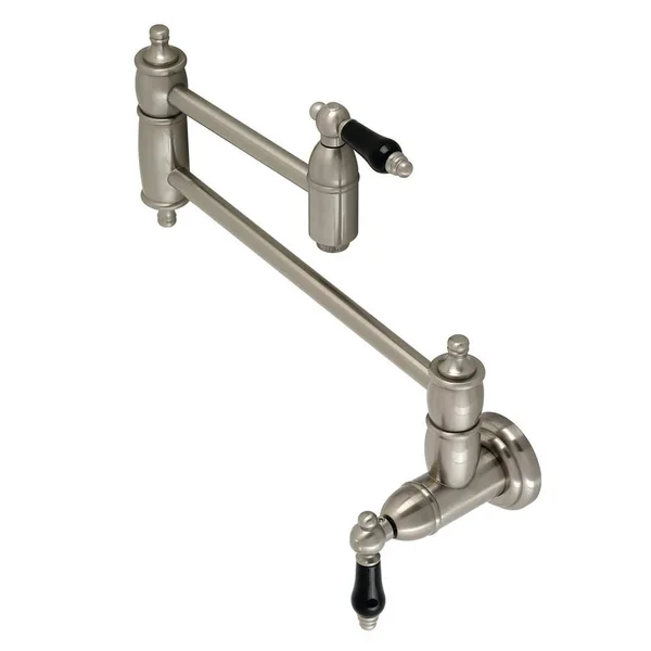Kingston Brass Duchess Wall Mounted Pot Filler in Brushed Nickel