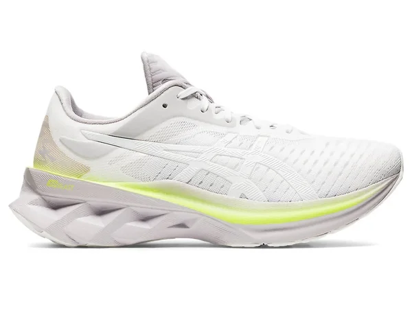 Asics Novablast White/Green Women's Running Shoes, Size: 9