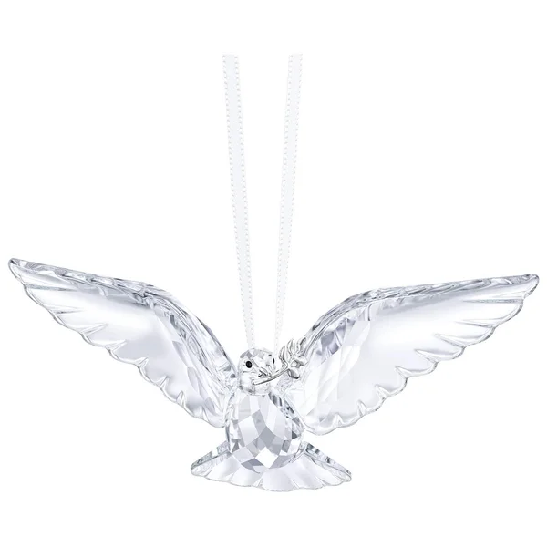 Swarovski Clear Peace Dove Ornament - Crystal, 2.6 x 7.2 x 3.5 cm