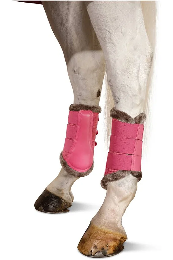 Eskadron Classic Sports 21 Mesh Faux Fur Tendon Boots Rouge
