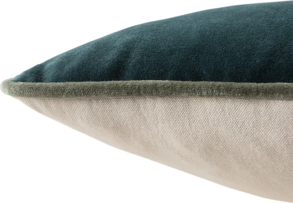 Jaipur Living Lyla Emerson Teal Pillow - Teal, 13x22 x 21x22, Polyester