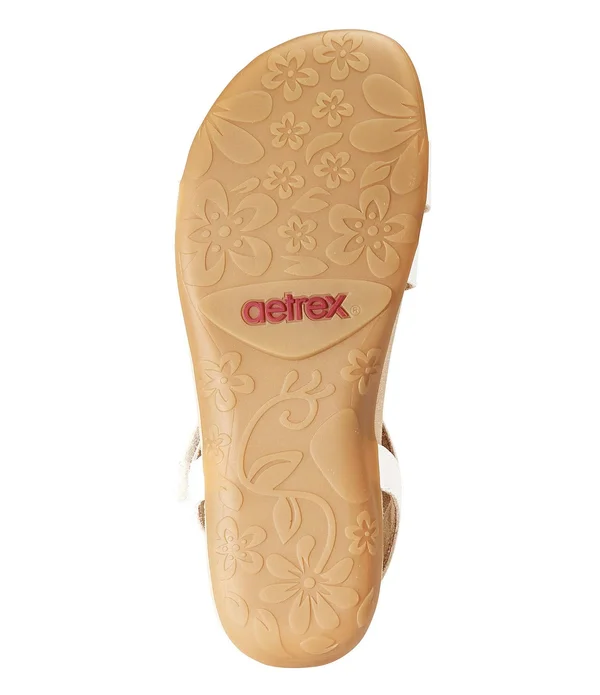 Aetrex Gabby Women's Sandals Pewter : 36 (US Women's 6-6.5) M (B)