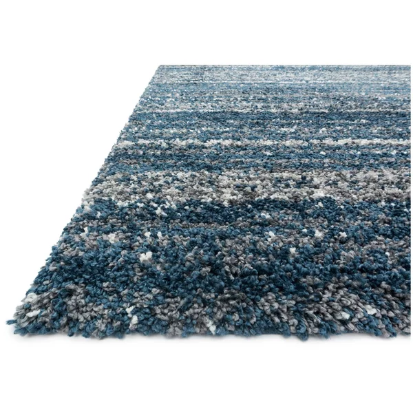 Loloi Quincy QC-05 2&3x22 x 4& Navy, Pewter Rug