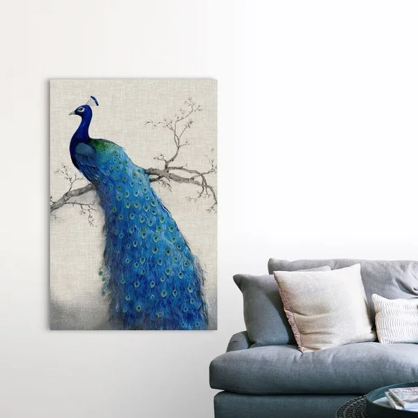 Peacock Blue II, Canvas Wall Art, 40x60, Great Big Canvas