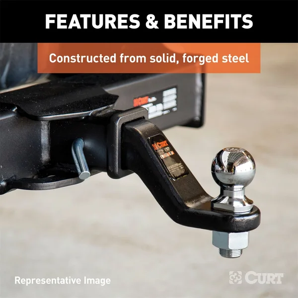Curt Commercial Duty Forged 8x22 Drop Ball Mount - 45460