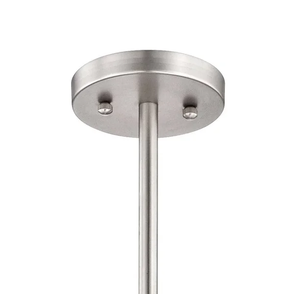Brushed Nickel Spherical 24x22 Wide 6-Light Pendant Chandelier