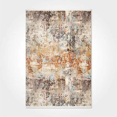 Orianne Abstract Brown Indoor, Outdoor Area Rug 17 Stories Rug Size: Rectangle 4& x 5&11x22