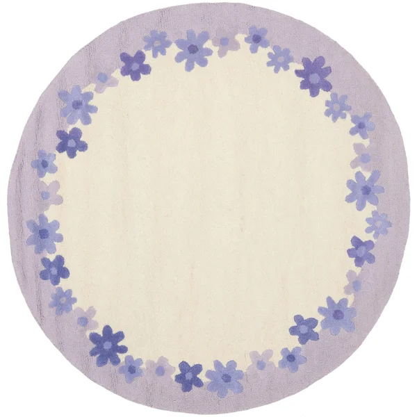 Safavieh Kids Ivory/Lavender 2 ft. x 7 ft. Runner Rug