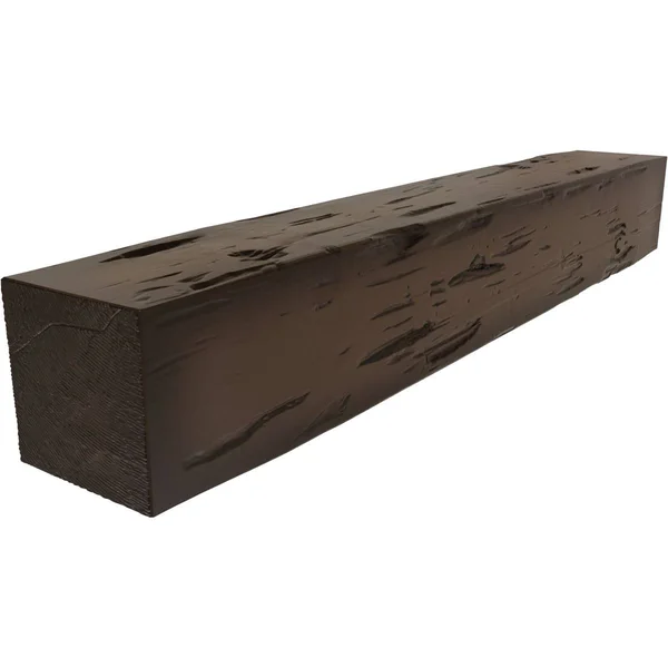 Ekena Millwork MANUPC04X06X60NM 4x22H x 6x22D x 60x22W Pecky Cypress Faux Wood Fireplace Mantel, Natural Mahogany
