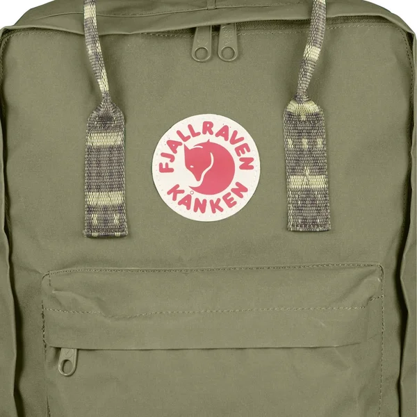 Fjallraven Kanken Backpack Green Folk Pattern