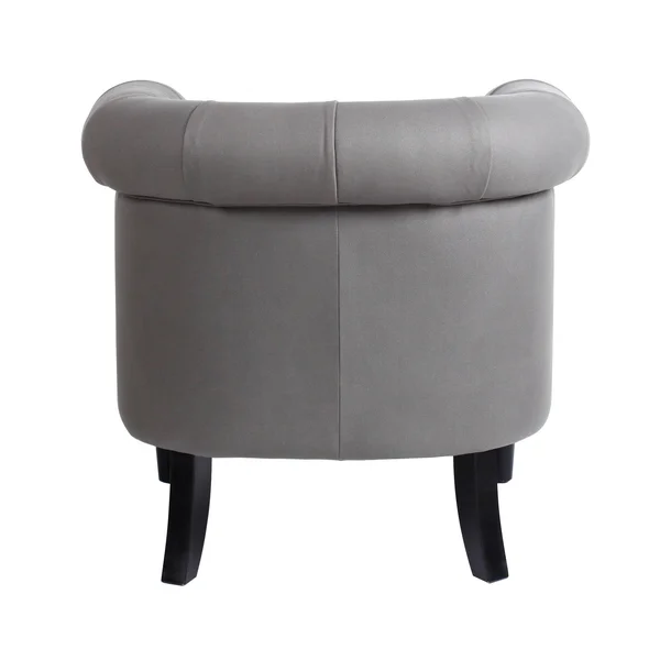 Global Pronex Accent Chair and Storage Ottoman Set - Armchair and Footrest for Living Room Bedroom Home Office, Grey