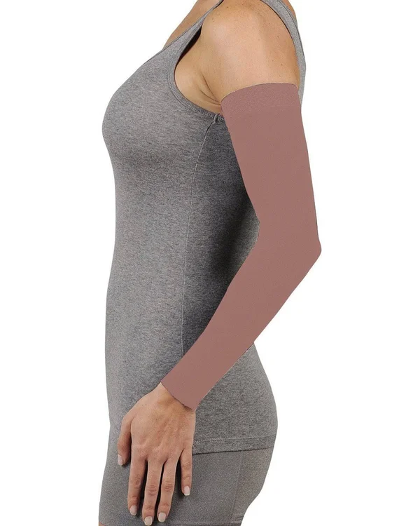 Juzo 2002CGLSB 30-40 mmHg Soft Armsleeve w/ Silicone-Long-Black-III