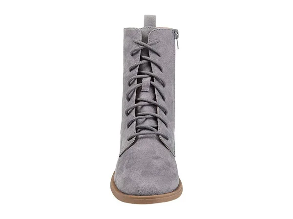 Journee Collection Women's Vienna Combat Boot Grey 9