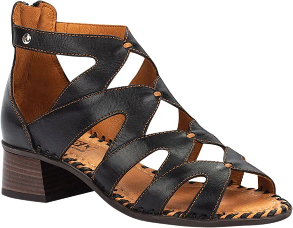 Pikolinos Women's Melilla Gladiator Sandal W4g-1907 - Size: 36, Black Calfskin