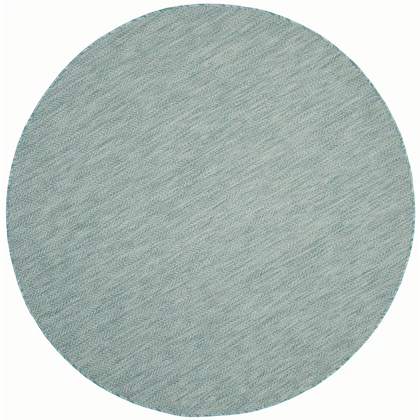 Safavieh Courtyard Navy, Grey Area Rug; 9& x 12&