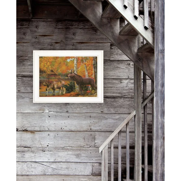 Peaceful Retreat by Ed Wargo Hang Framed Print, White Frame