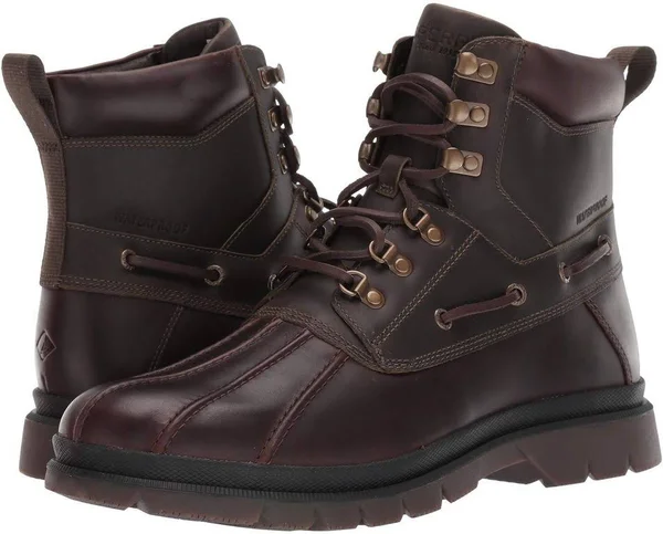 Men's Sperry Watertown Waterproof Duck Boot - 8.5 M, Tan/ Olive
