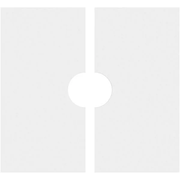 28 inchod x 6 inchid x 9 3/4 inchc x 1 inchp Knox Architectural Grade PVC Contemporary Ceiling Medallion - Two Piece