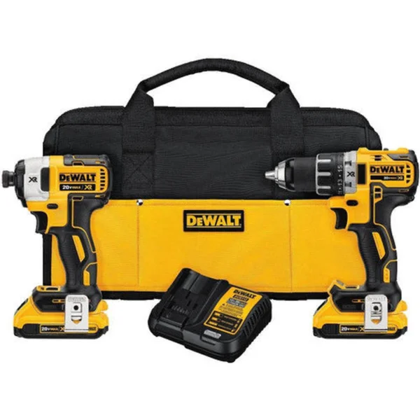 DeWalt DCK283D2R 20V Max XR Cordless Lithium-Ion Drill Driver & Impact Driver Combo Kit