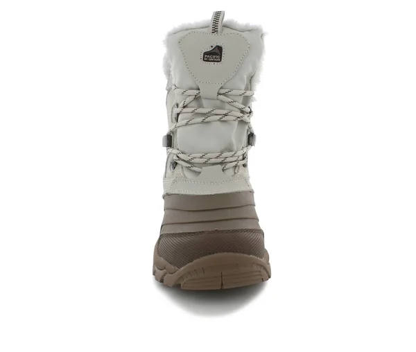 Pacific Mountain Steppe Women's Winter Boots - Size: 7, White