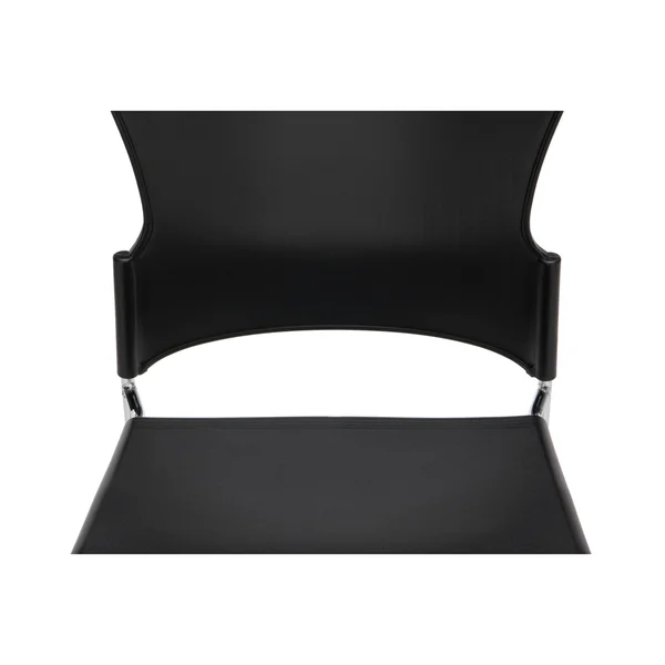 OFM Multi-Use Stack Chair with Plastic SEAT - BACK, Black