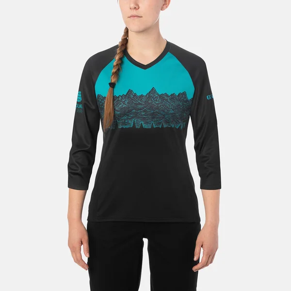 Giro Roust 3/4-Sleeve Jersey - Women's Black Ews - Xs
