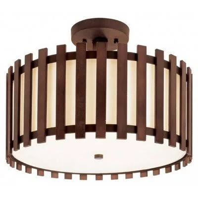 Valadez 3 - Light 16x22 Unique/Statement Drum Semi Flush Mount Foundry Select